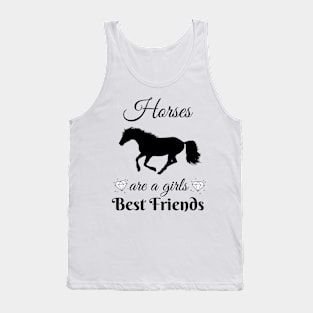 Horses Girls Best Friends Riding Equestrian Tank Top